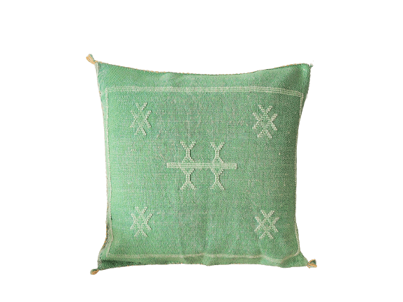 coussin berbere vert