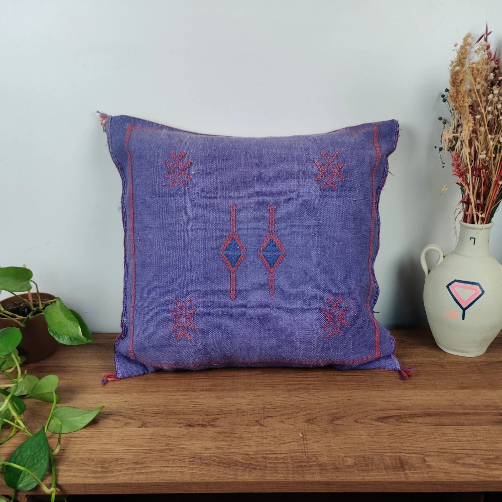 Coussin Sabra violet vintage - MAZIR Décoration