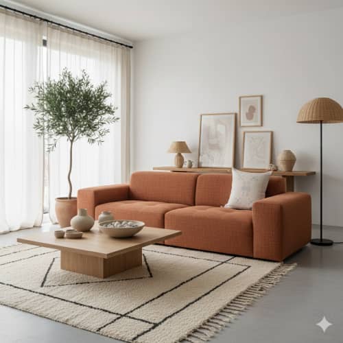 Coussin Soie de Cactus Blanc <br> Coussin Sabra