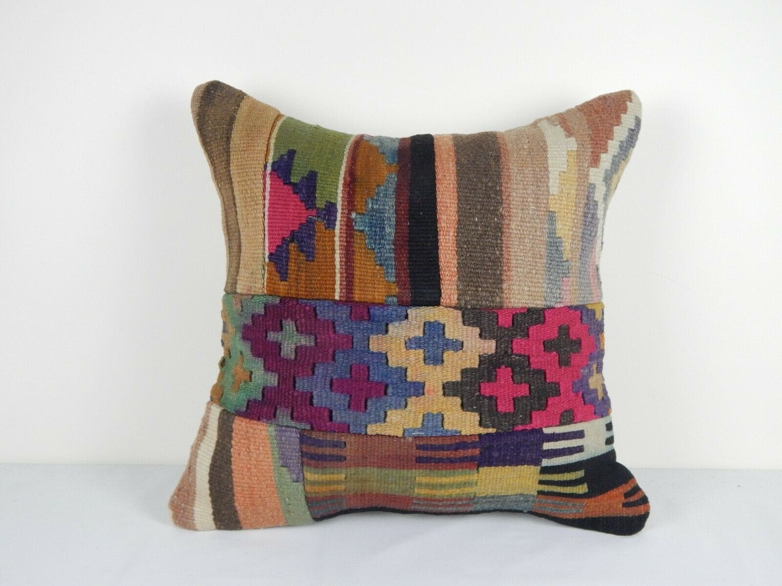 Coussin Vintage Patchwork Turc 50x50 cm - Coussin