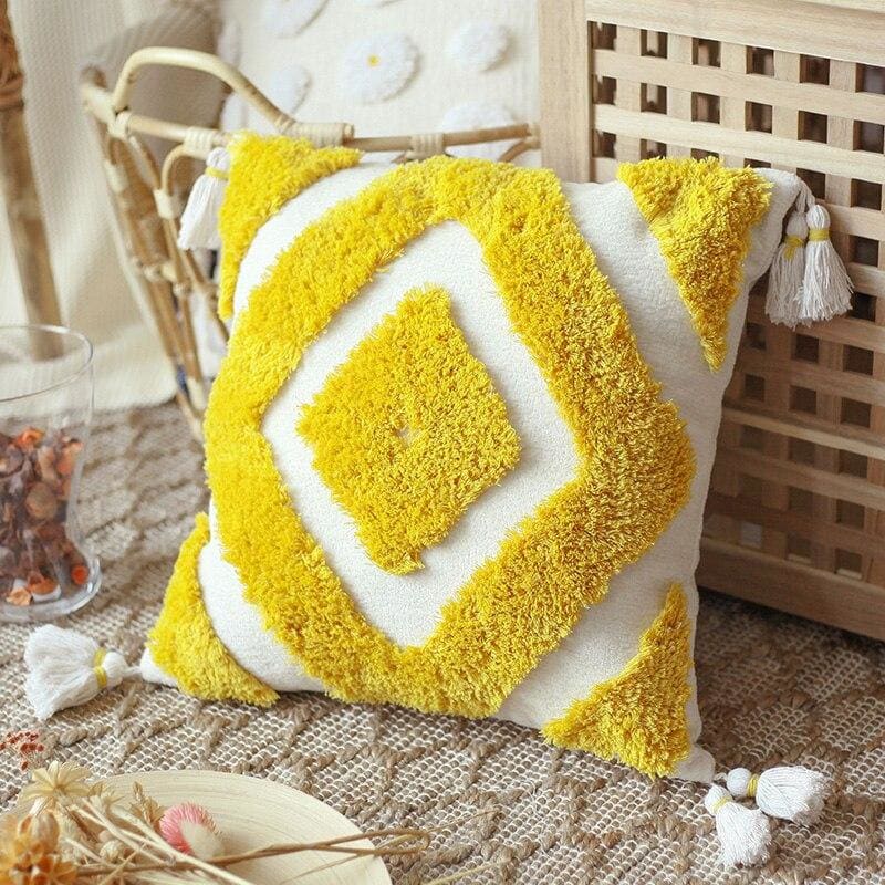 Coussins berbères jaune