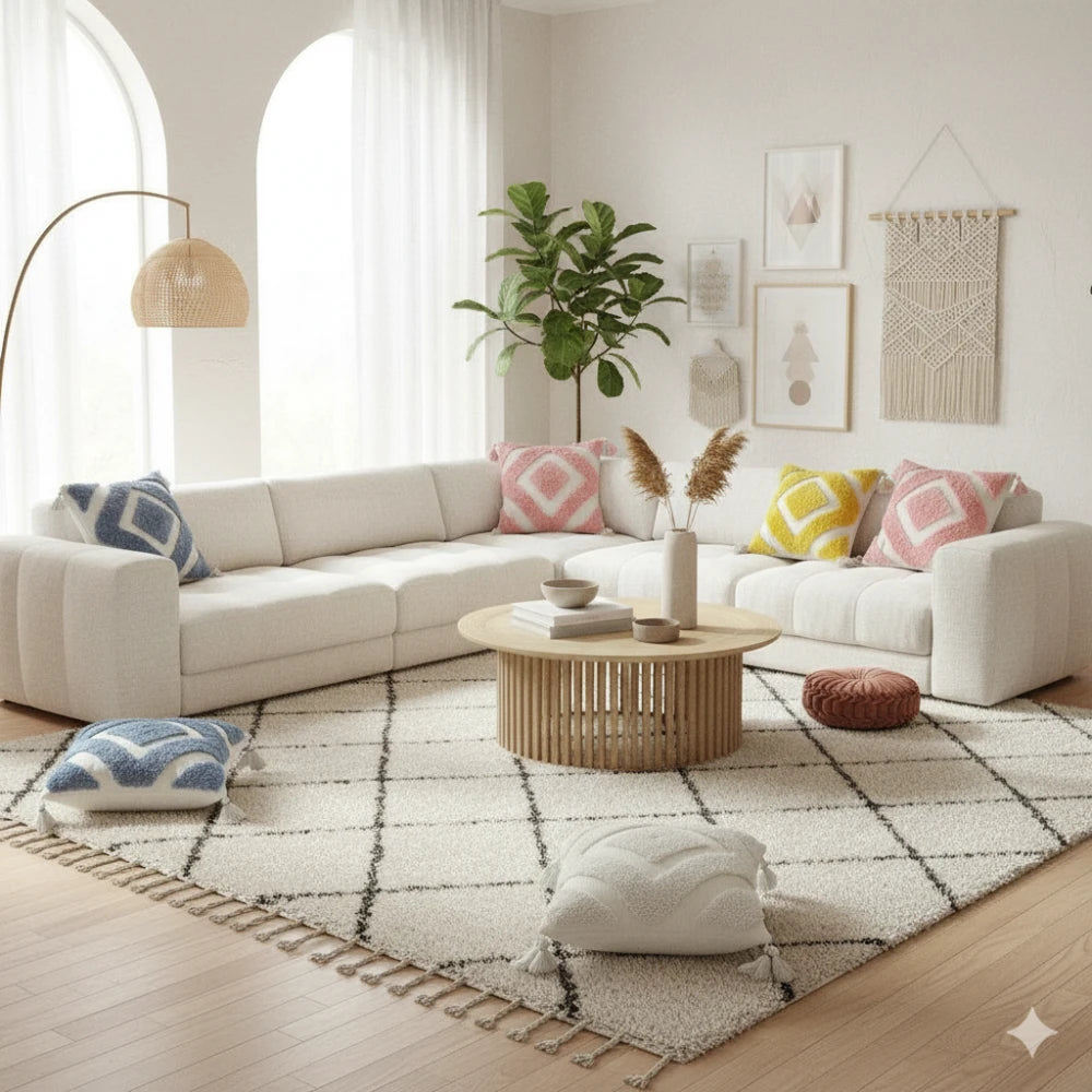 Coussins berbères colorés