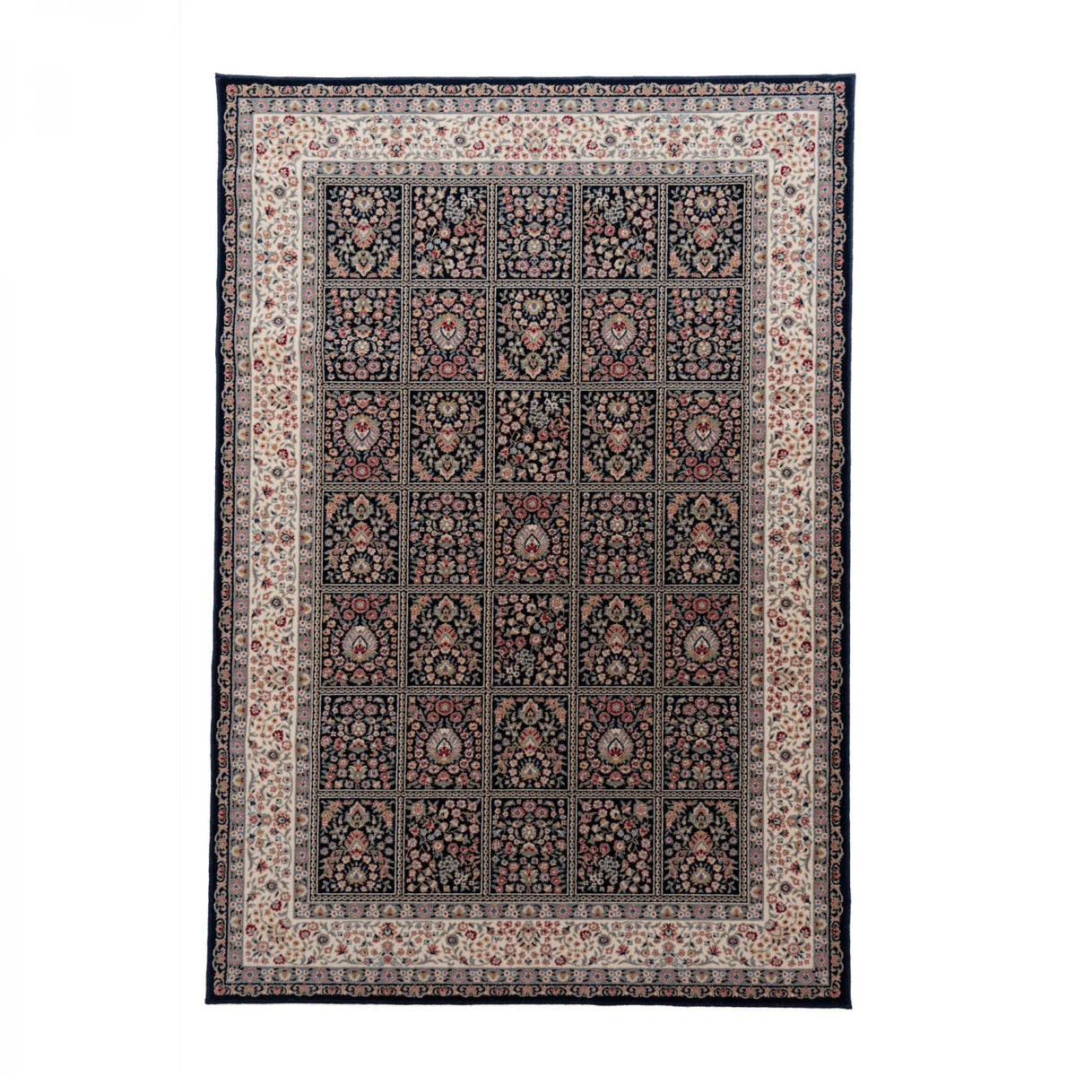 Tapis persan noir Bali - Laine