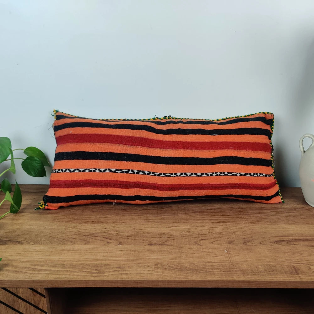Grand coussin kilim Maroc fait main - MAZIR Décoration