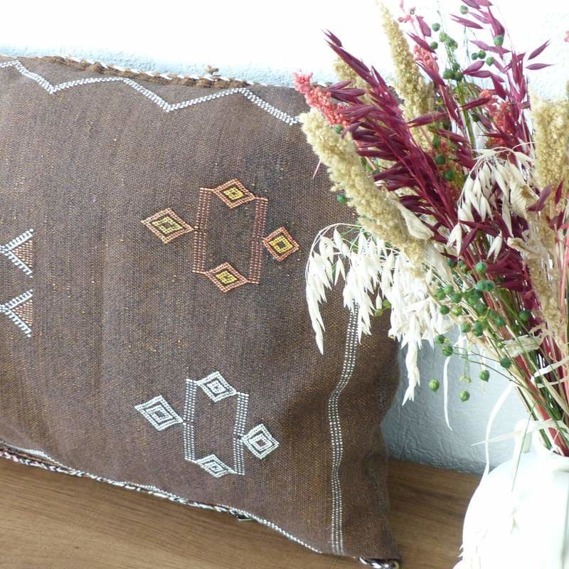 coussin sabra marron