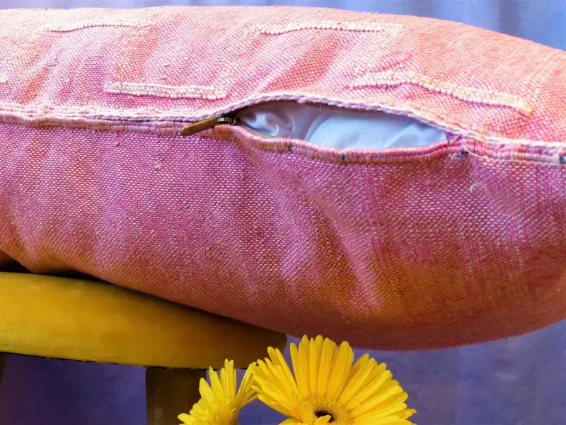 Grand Coussin Sabra Rose fait main | MAZIR