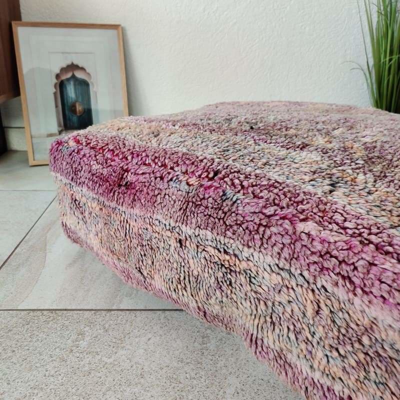 pouf marocain laine