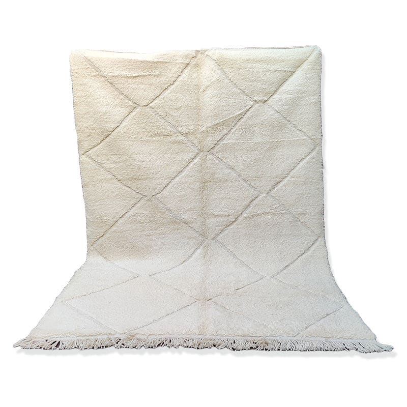 Grand Tapis Berbère losanges blancs 205x310 cm - Tapis