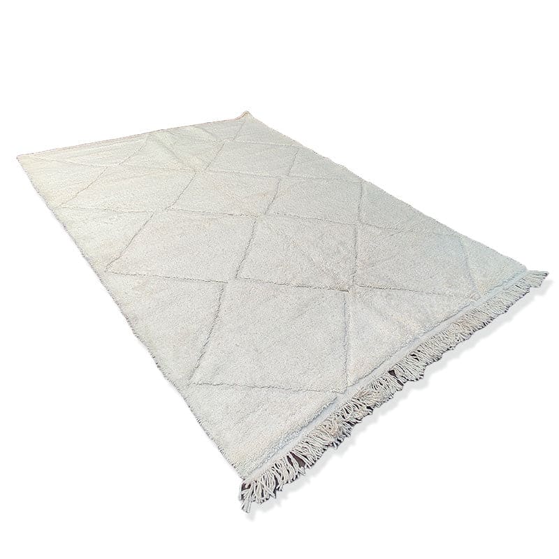 Grand Tapis Berbère losanges blancs 205x310 cm - Tapis