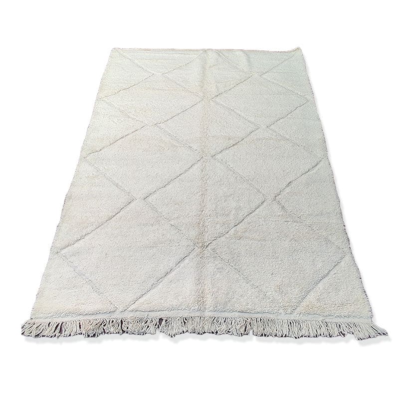 Grand Tapis Berbère losanges blancs 205x310 cm - Tapis