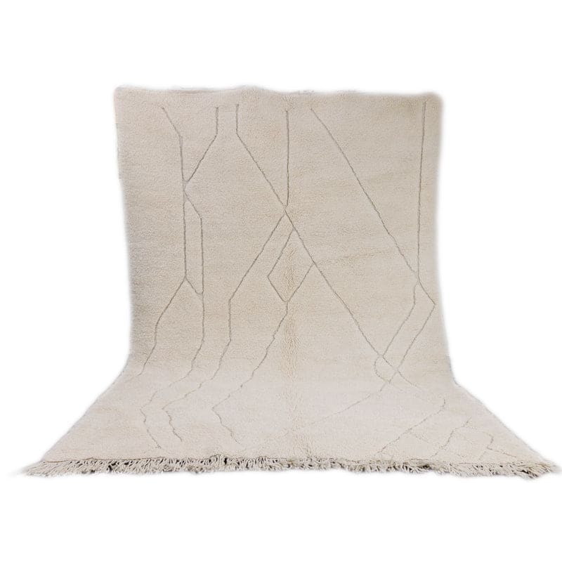 tapis marocain blanc