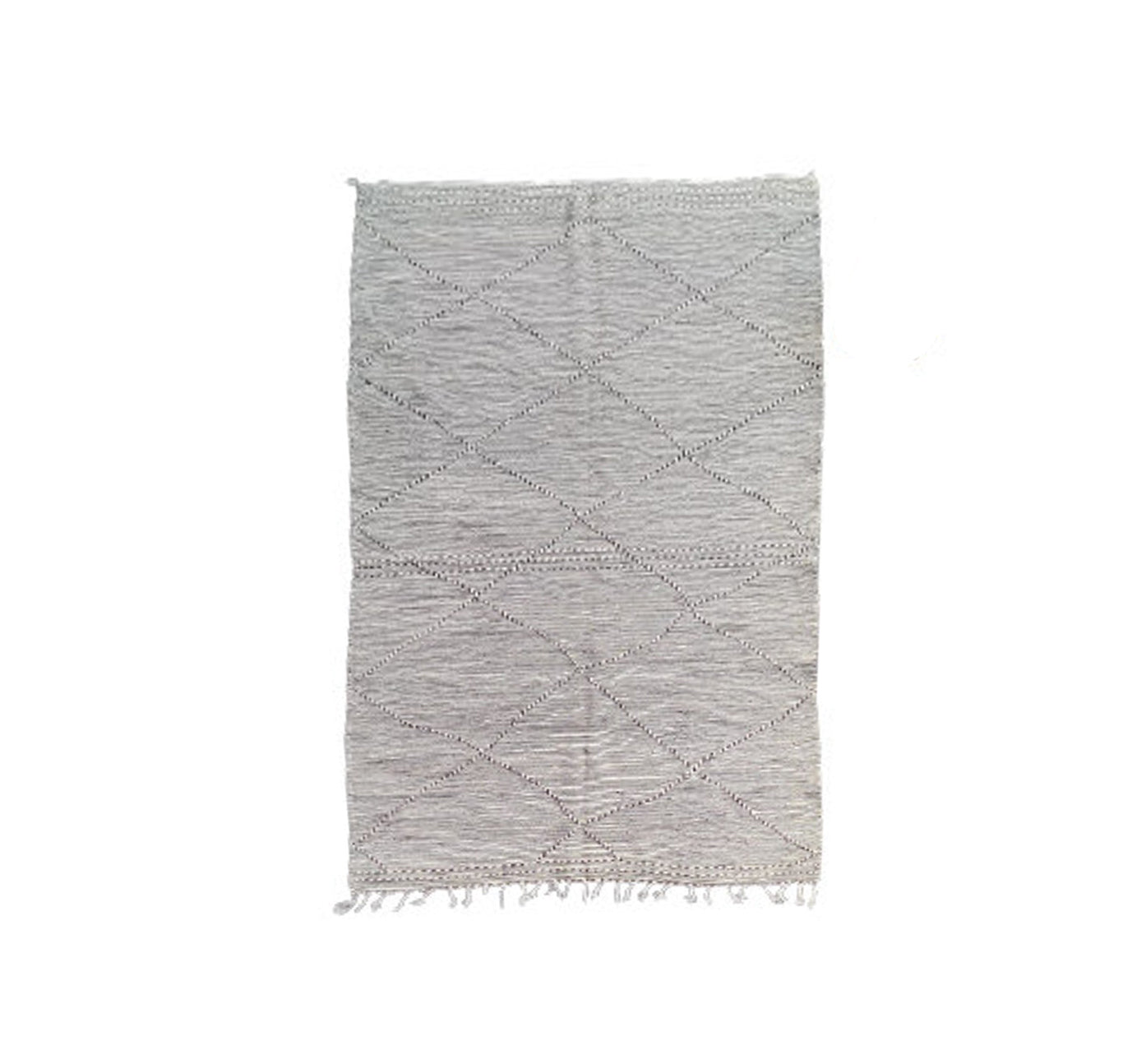 Tapis Zanafi gris crème <br> 195x320 cm - MAZIR Décoration