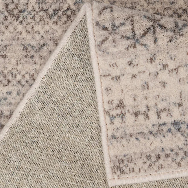 Tapis de salon ethnique beige - Laine