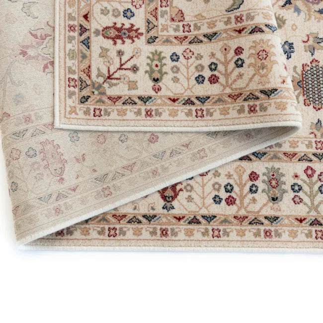 Tapis persan beige en laine FAHA