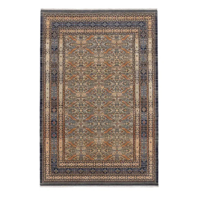 tapis oriental bleu