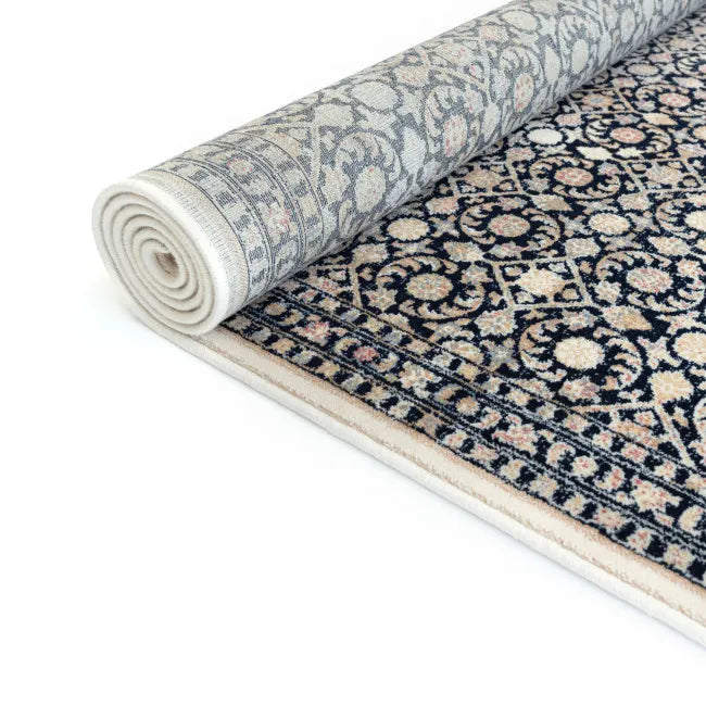 Tapis moderne noir et beige KATA