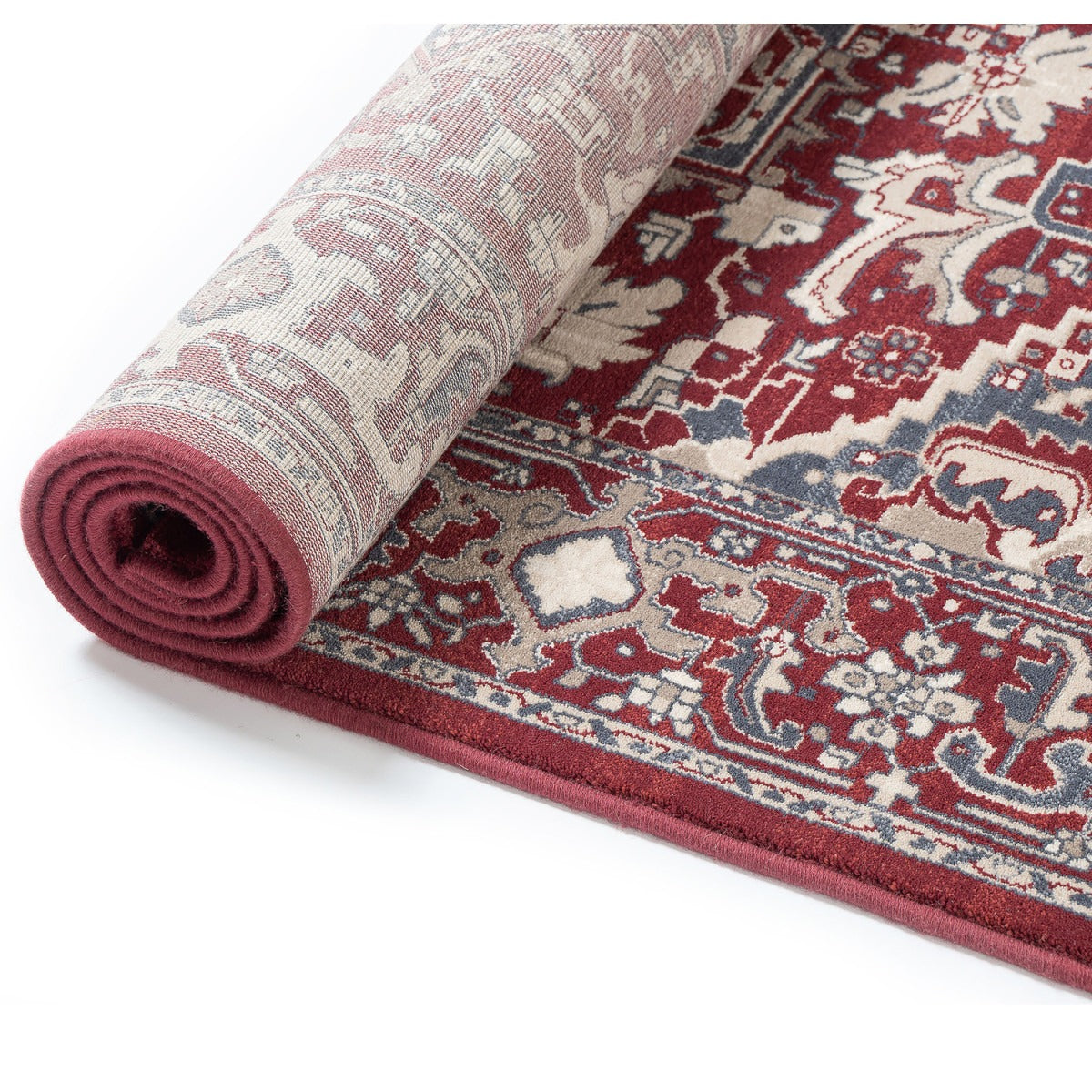 Tapis Oriental Rouge en Laine YURI
