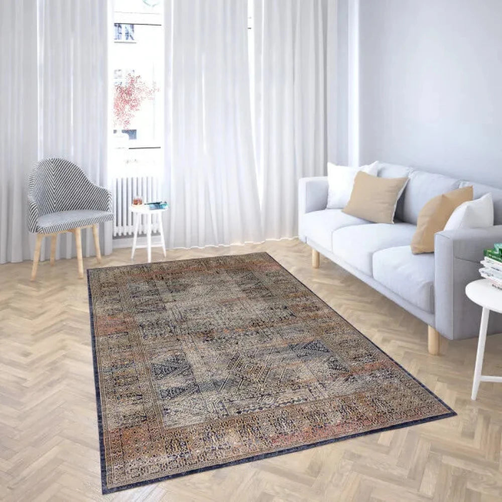 Tapis oriental bleu nuit NANY