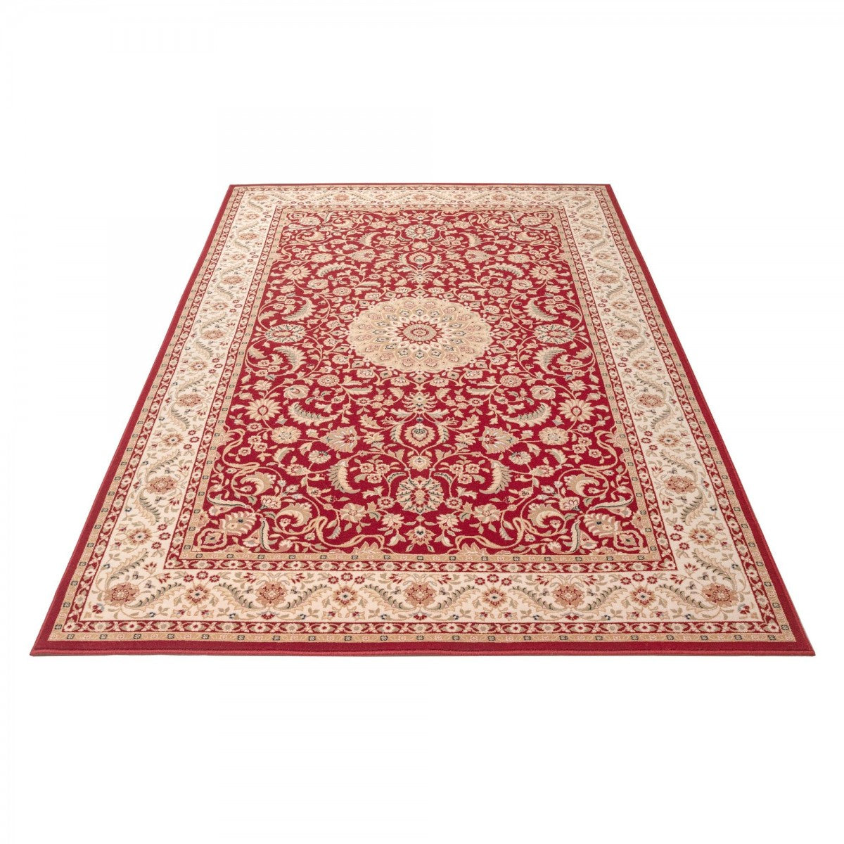 Tapis Oriental Rouge et Beige MAGI - MAZIR Décoration