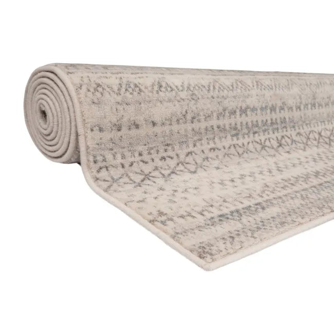 Tapis de salon ethnique beige - Laine