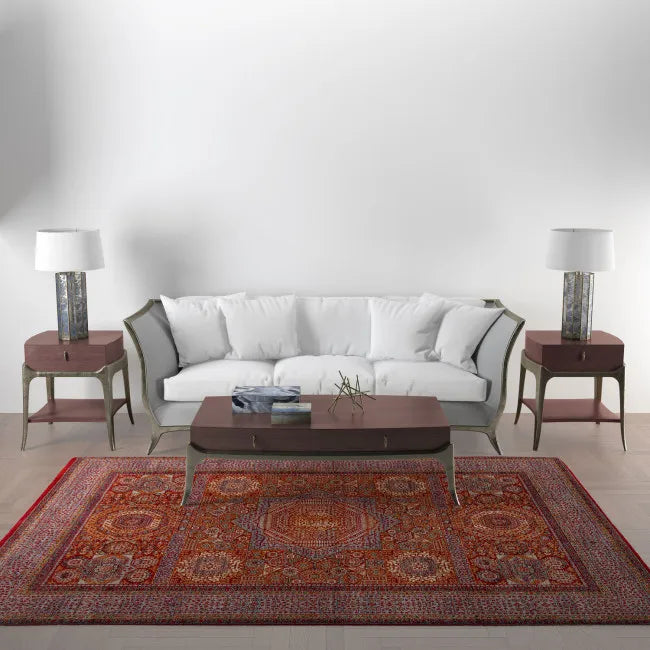 Tapis d'orient rouge MODO
