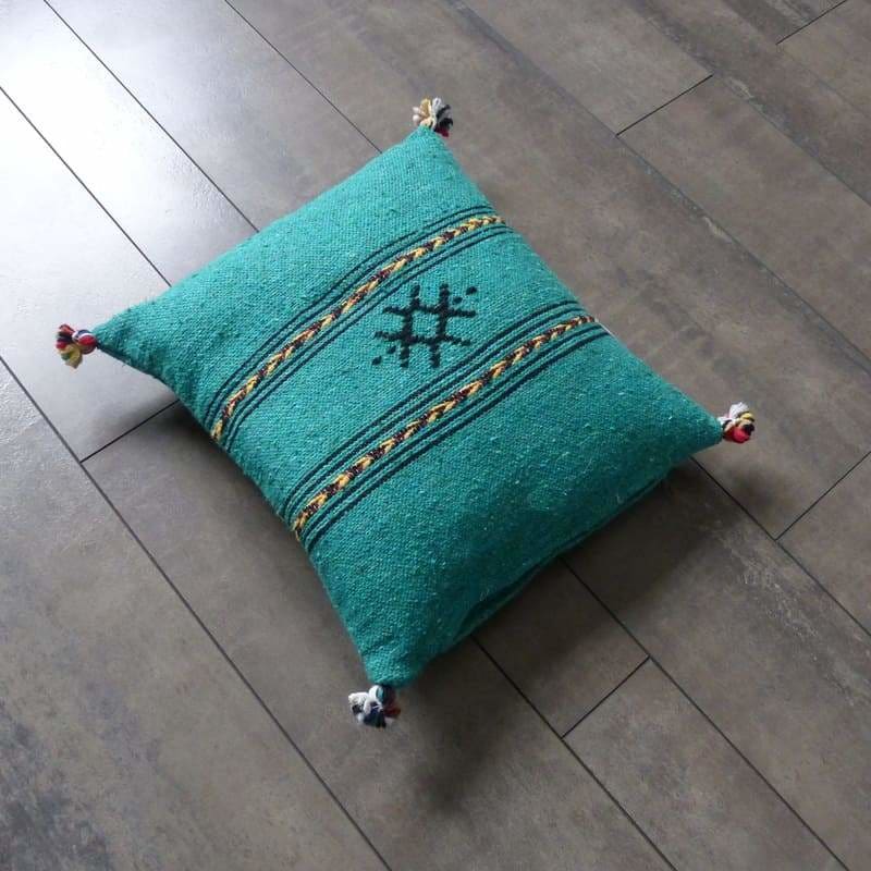 coussin marocain vert