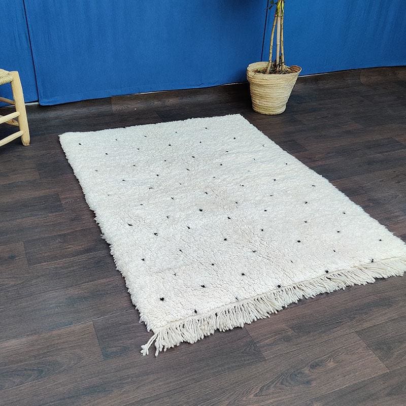 tapis berbere pois noir