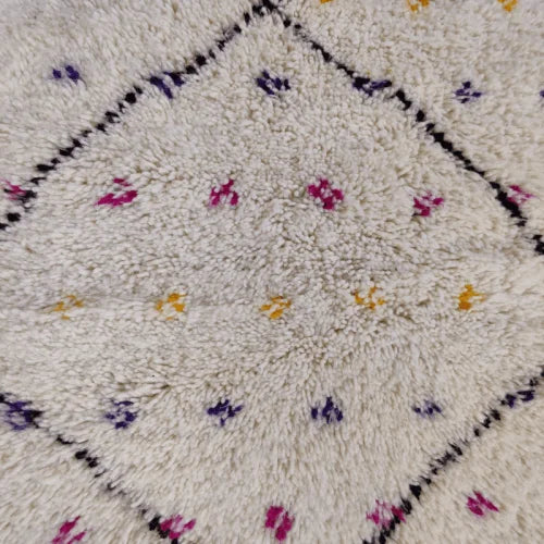 tapis ethnique petit pois