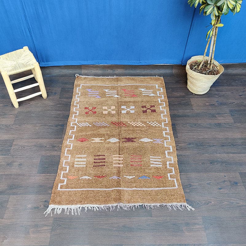 tapis boheme marron
