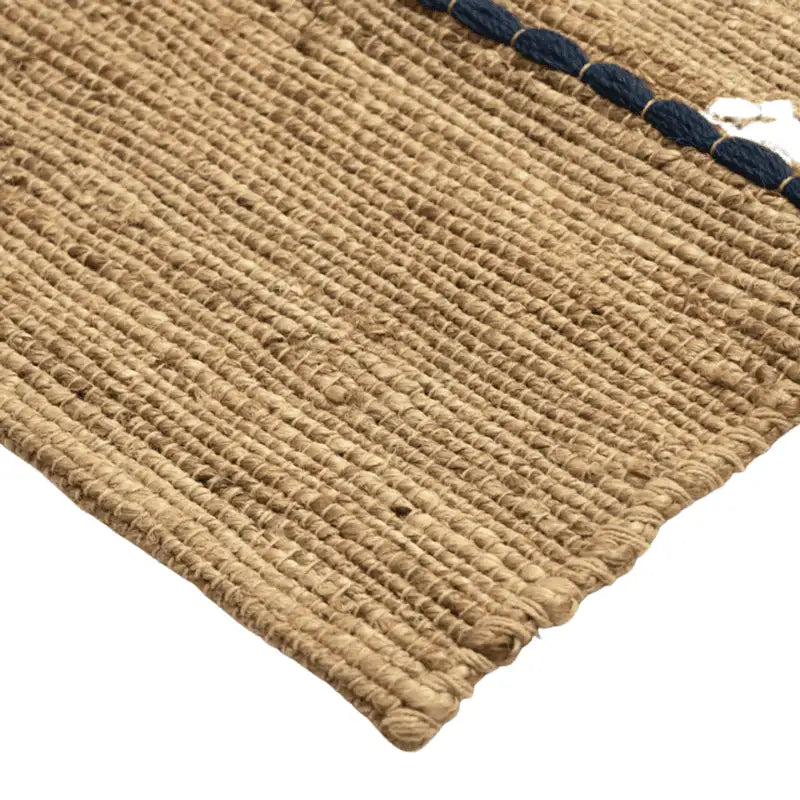 Petit Tapis en jute multicolore style bohème