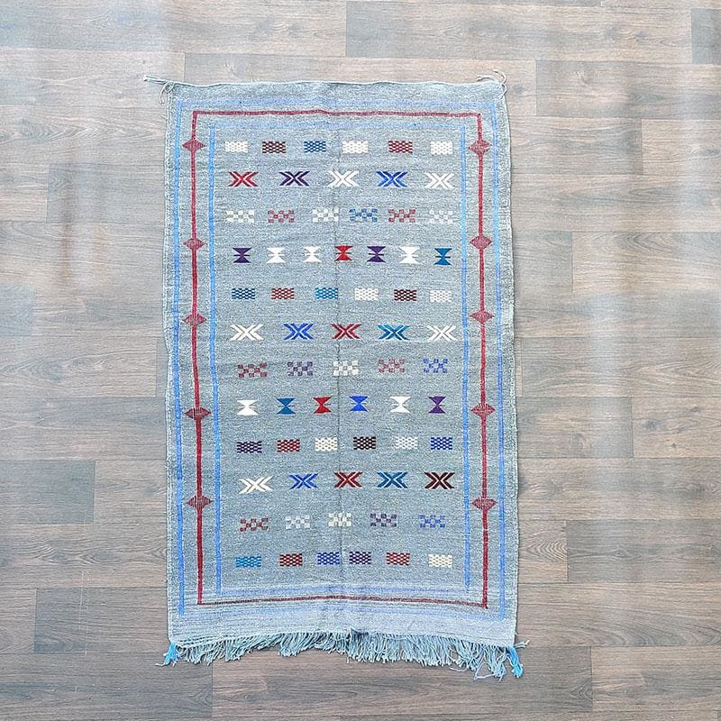 tapis berbere bleu ciel