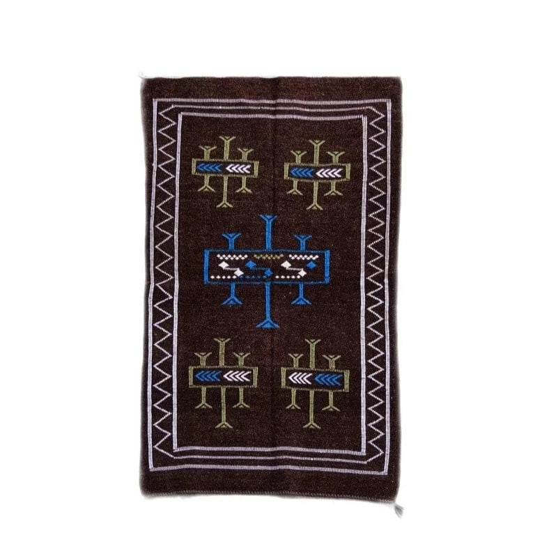 tapis boheme marron