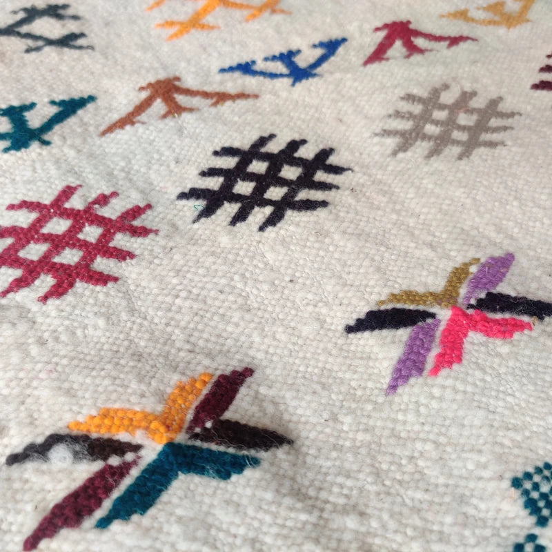 Petit Tapis marocain coloré Ethnique <br> 105x150 cm - MAZIR Décoration