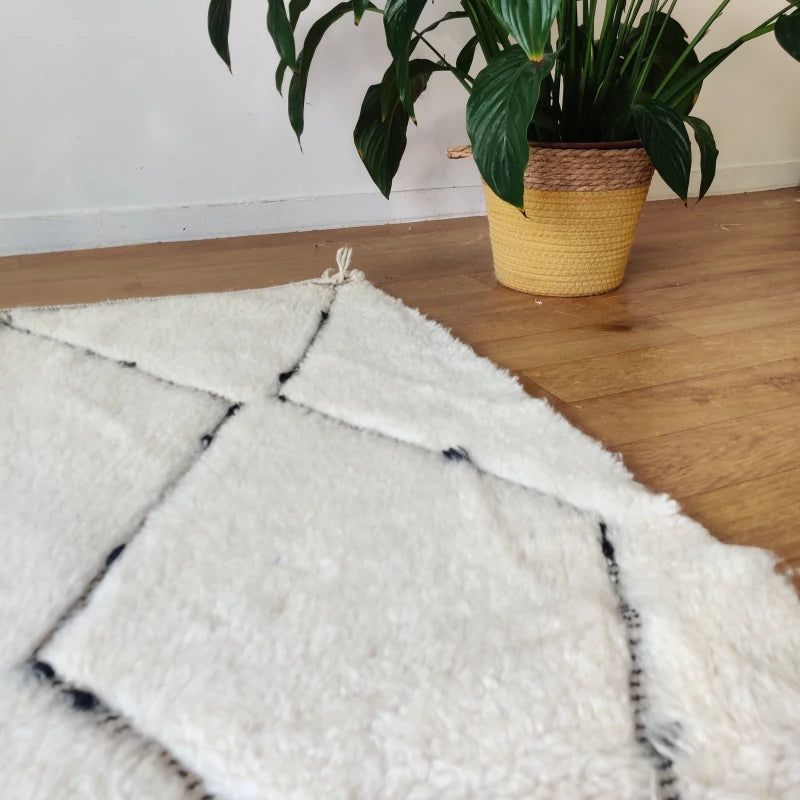 Petit tapis marocain losange creux - MAZIR Décoration