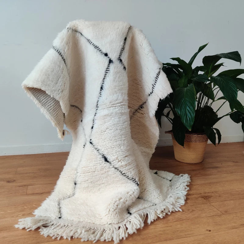 Petit tapis marocain losange creux - MAZIR Décoration