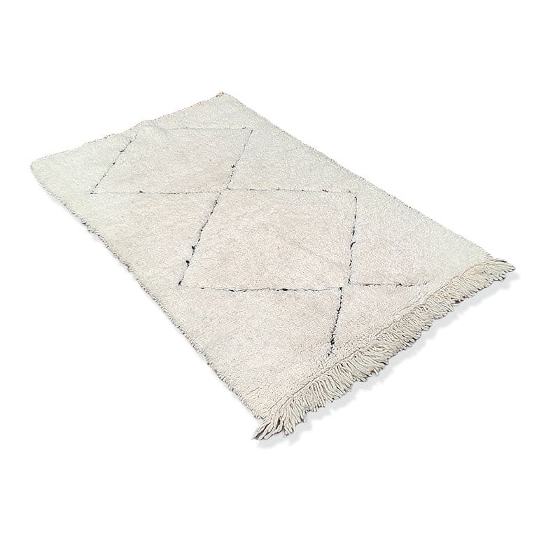 Petit Tapis Marocain Losanges Creusés 90x145 cm - Tapis