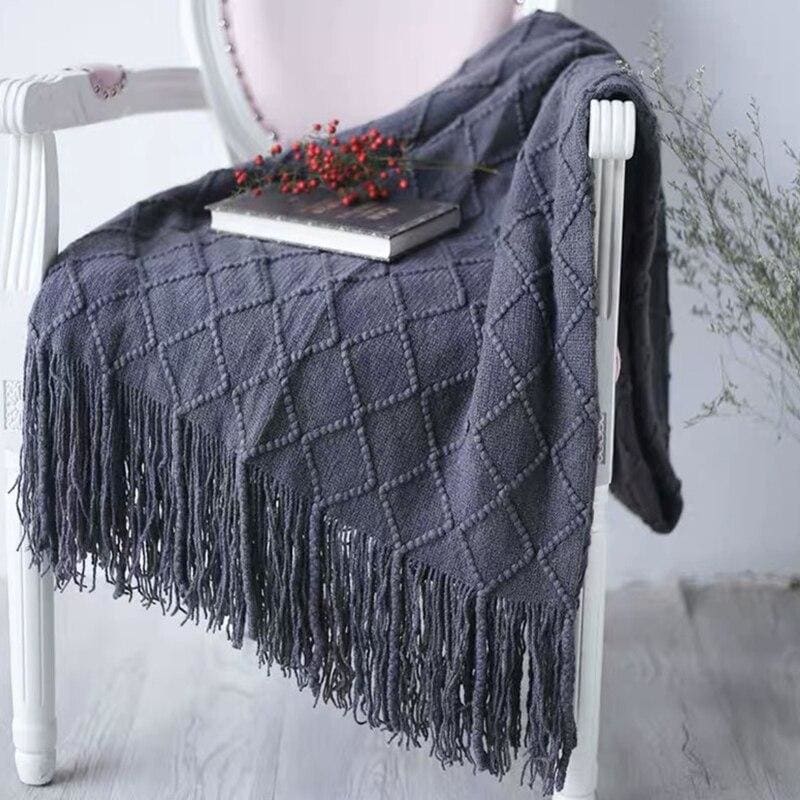 plaid polyester gris