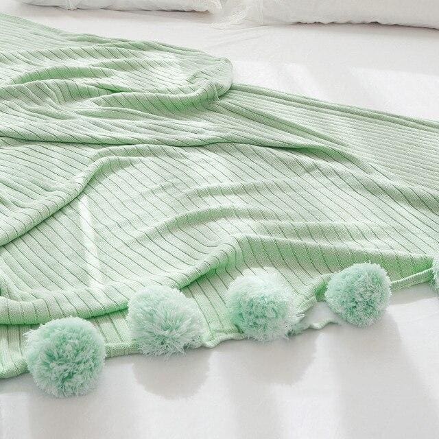 plaid berbere polyester vert