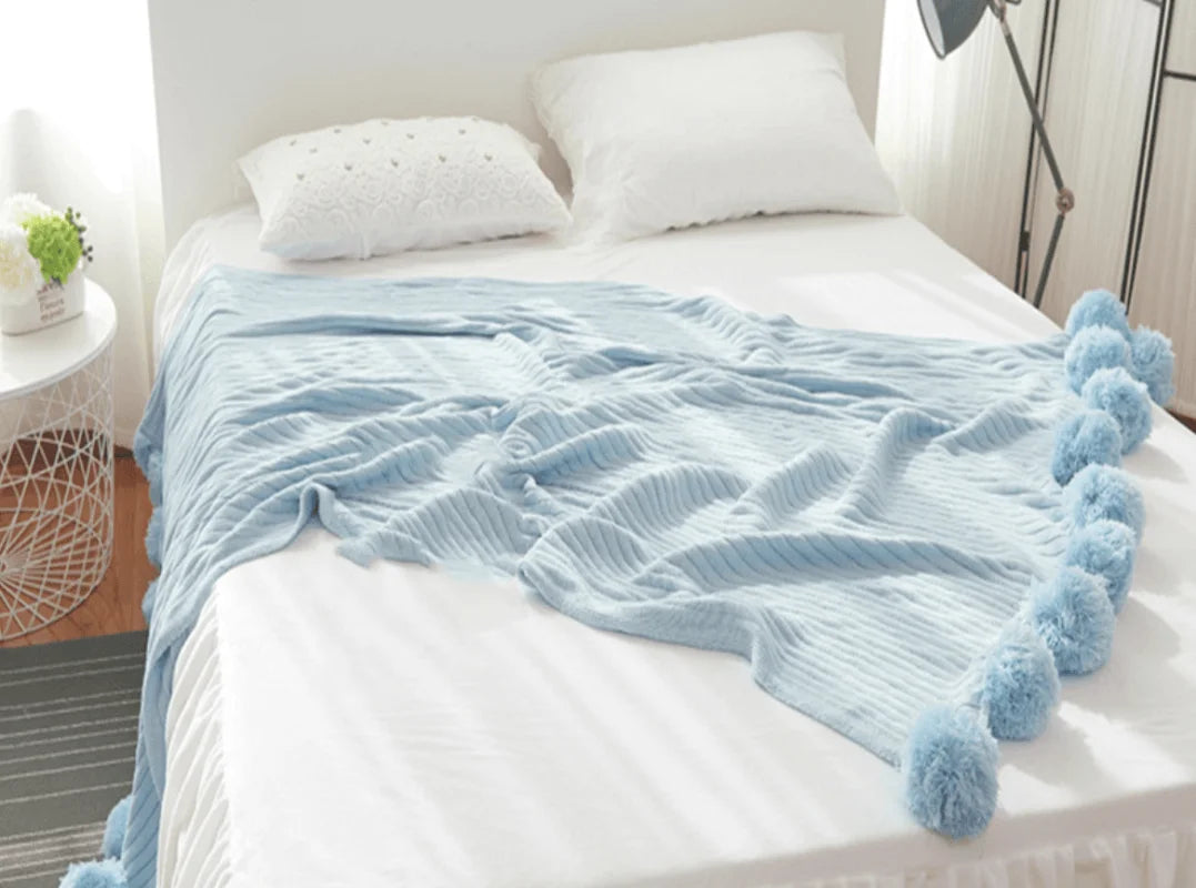 plaid polyester bleu