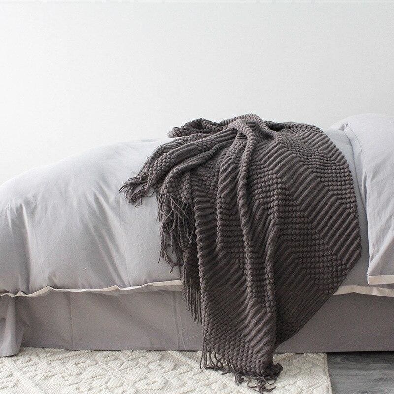 plaid polyester gris