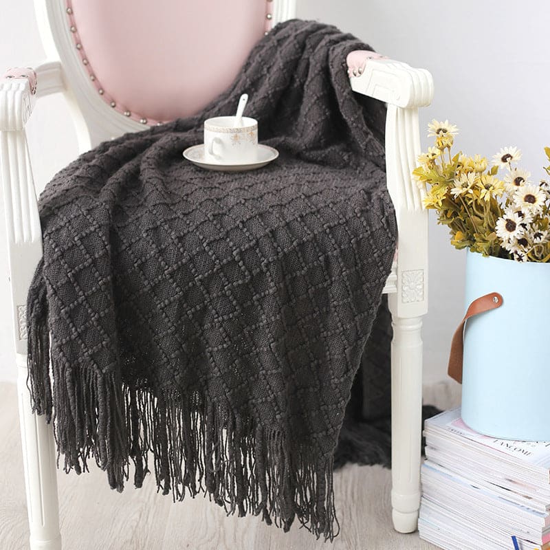 Plaid gris foncé