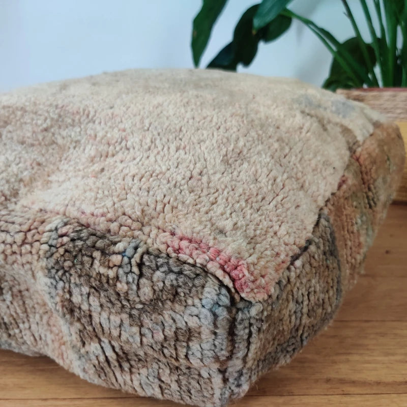 Pouf Berbère tribal vintage - MAZIR Décoration
