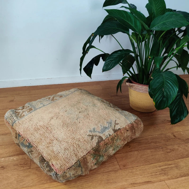 Pouf Berbère tribal vintage - MAZIR Décoration