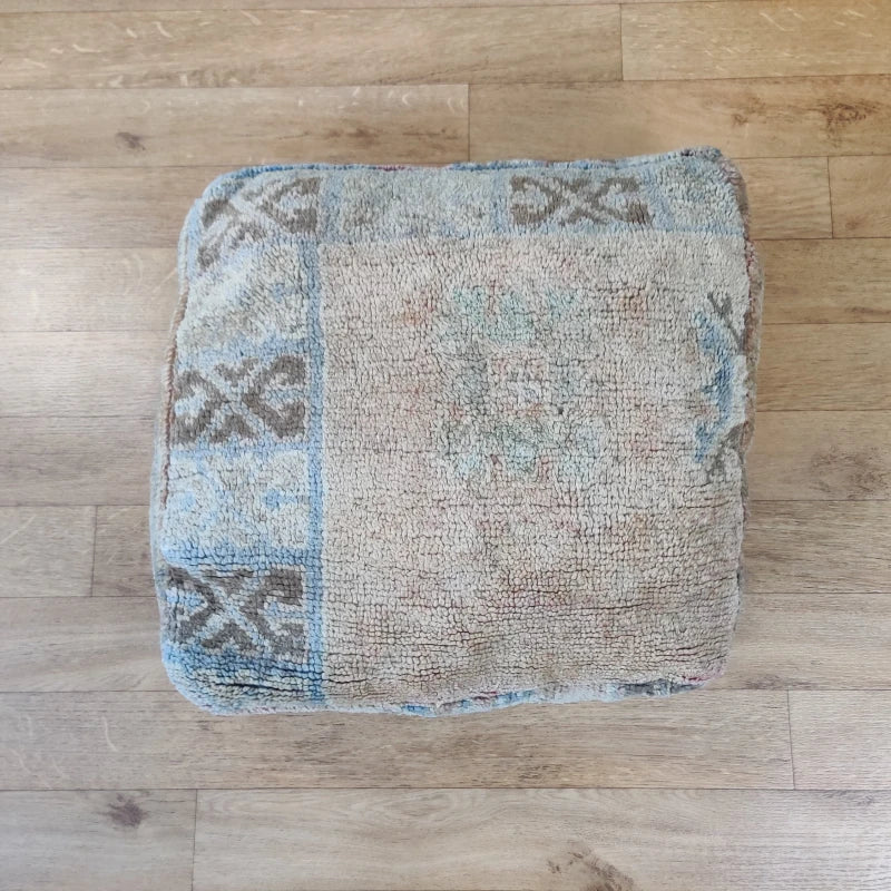 Pouf Berbère tribal vintage - MAZIR Décoration