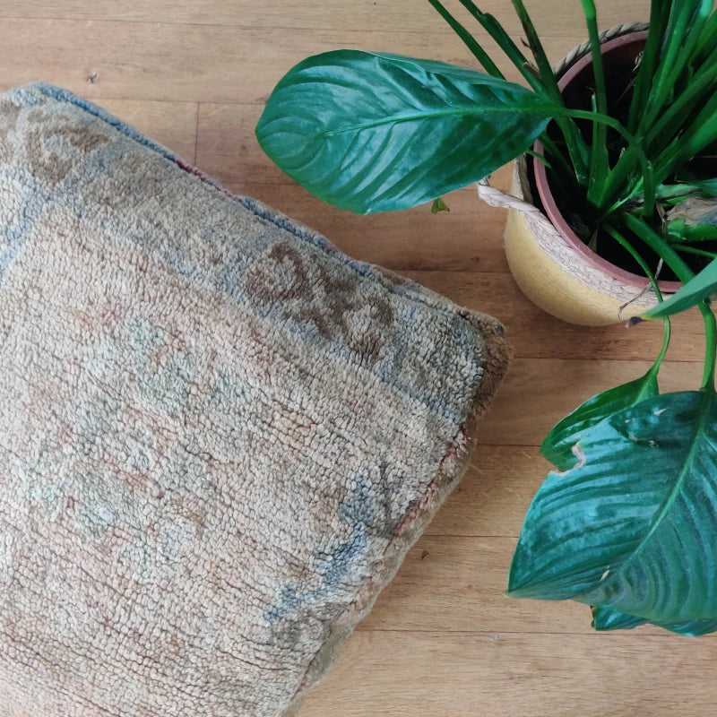 Pouf Berbère tribal vintage - MAZIR Décoration