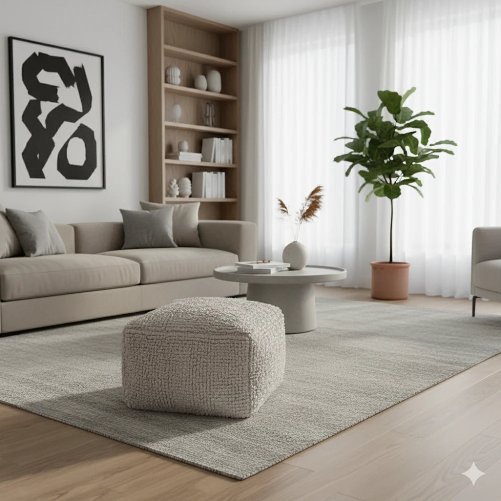 Pouf berbère uni vintage