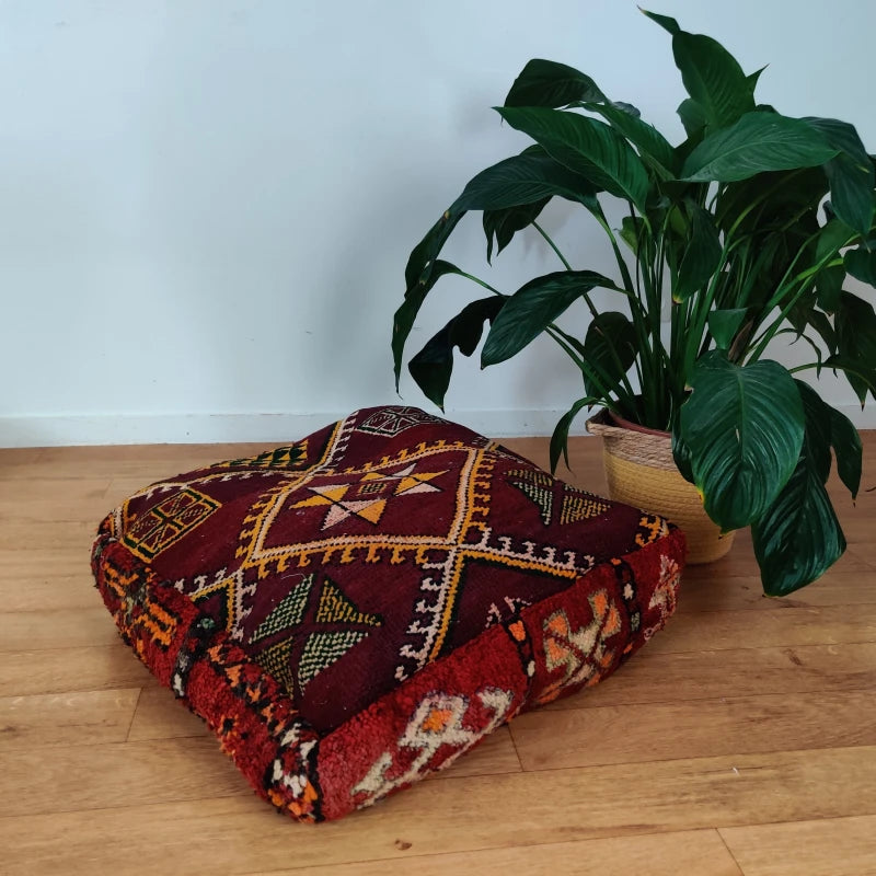 Pouf Berbère Vintage Hajji - MAZIR Décoration