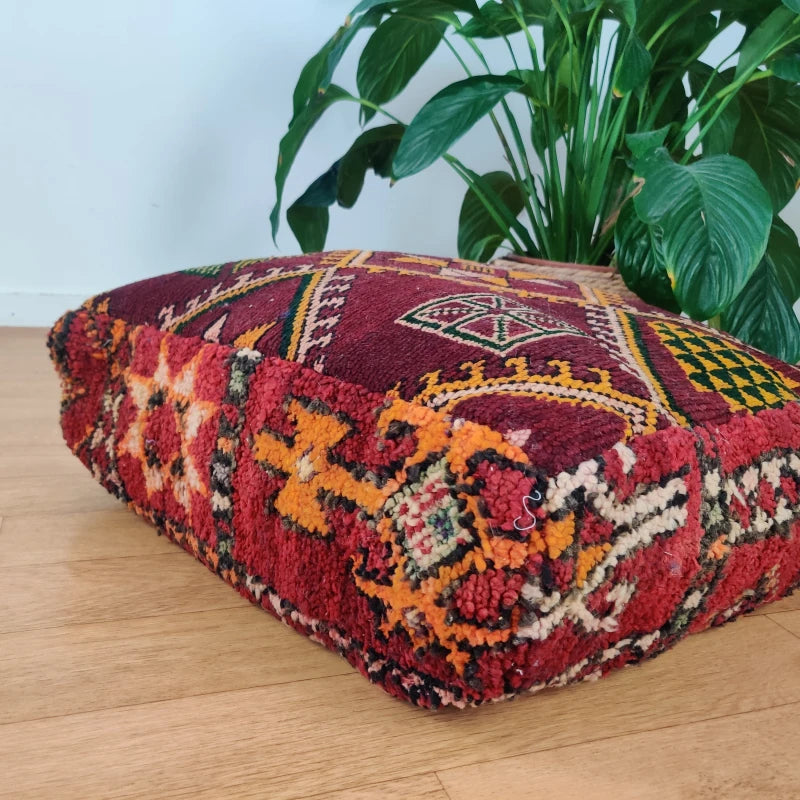 Pouf Berbère Vintage Hajji - MAZIR Décoration