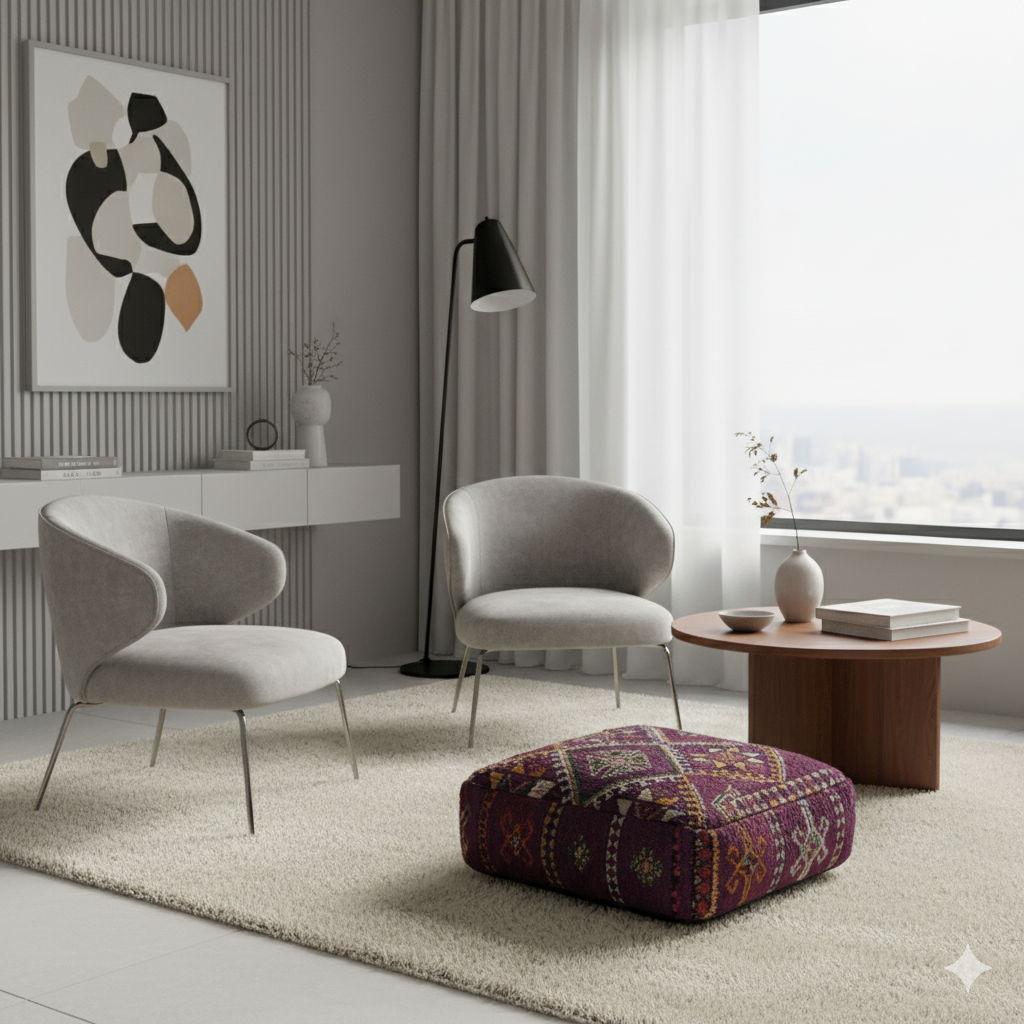 Pouf Berbère Vintage Najji