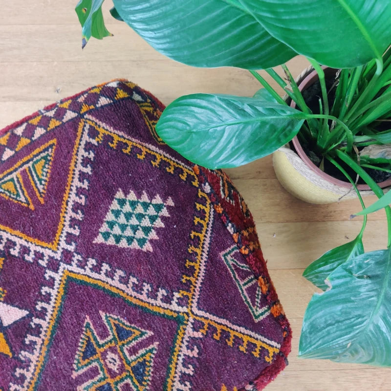 Pouf Berbère Vintage Najji - MAZIR Décoration